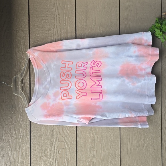Torrid Everyday Fleece Long Sleeve Active Sweatshirt LIMITS TIE DYE 3x NWT new - Picture 7 of 12